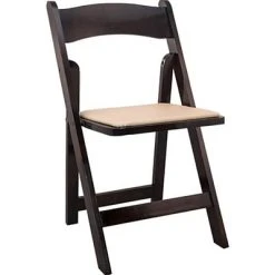 Outlet ???? Folding Chairs Advantage Fruitwood Wood Folding Wedding Chairs 40 Pack (WFC-FW-40) ????