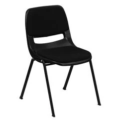 Brand new ???? Stacking Chairs Flash Furniture HERCULES Plastic Shell Stack Chair, Black (RUTEO101PADGG) ????