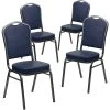 New ???? Flash Furniture HERCULES 4/Pack Banquet Chairs W/Vinyl Seat Silver Vein Frame (4FDC01SVNY) ???? -Advantage Shop sp80658787 s7
