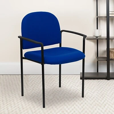 Budget ???? Stacking Chairs Flash Furniture Fabric Stackable Steel Side Chairs W/Arms (BT5161NVY) ???? 4 Budget ???? Stacking Chairs Flash Furniture Fabric Stackable Steel Side Chairs W/Arms (BT5161NVY) ???? - Image 2