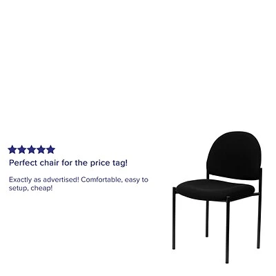 Brand new ???? Stacking Chairs Flash Furniture Fabric Stackable Steel Side Chairs (BT5151BK) ⌛ 6 Brand new ???? Stacking Chairs Flash Furniture Fabric Stackable Steel Side Chairs (BT5151BK) ⌛ - Image 4