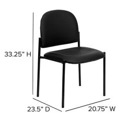 Budget ???? Stacking Chairs Flash Furniture Vinyl Stackable Steel Side Chair, Black ???? -Advantage Shop sp80658895 s7