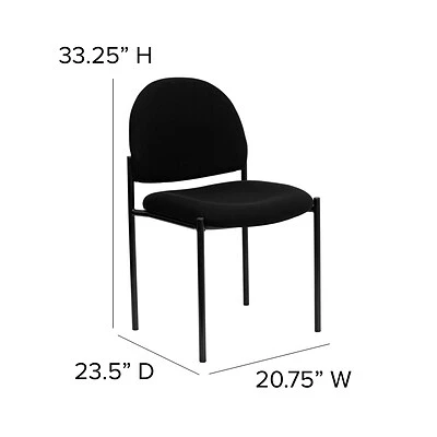 Brand new ???? Stacking Chairs Flash Furniture Fabric Stackable Steel Side Chairs (BT5151BK) ⌛ 8 Brand new ???? Stacking Chairs Flash Furniture Fabric Stackable Steel Side Chairs (BT5151BK) ⌛ - Image 6
