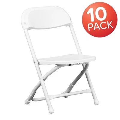 Budget ✔️ Folding Chairs Flash Furniture Kids Plastic Armless Folding Chair, White, 10/Pack (10YKIDWH) ???? 4 Budget ✔️ Folding Chairs Flash Furniture Kids Plastic Armless Folding Chair, White, 10/Pack (10YKIDWH) ???? - Image 2