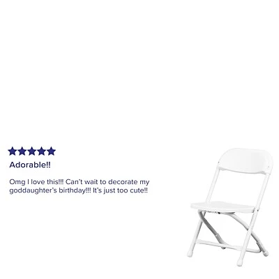 Budget ✔️ Folding Chairs Flash Furniture Kids Plastic Armless Folding Chair, White, 10/Pack (10YKIDWH) ???? 6 Budget ✔️ Folding Chairs Flash Furniture Kids Plastic Armless Folding Chair, White, 10/Pack (10YKIDWH) ???? - Image 4