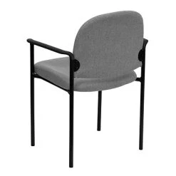Brand new ✔️ Stacking Chairs Flash Furniture Fabric Stackable Steel Side Chairs W/Arms (BT5161GY) ⌛ -Advantage Shop sp88964481 s7