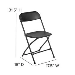Discount ???? Folding & Stacking Chairs Flash Furniture HERCULES Series Plastic Banquet/Reception Chair, Black, 2/Pack (2LEL3BLACK) ???? -Advantage Shop sp89555747 s7