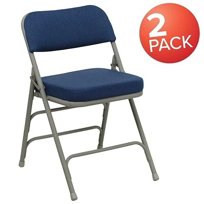 Hot Sale ???? Folding & Stacking Chairs Flash Furniture HERCULES Series Fabric Folding Chair, Navy, 2/Pack (2HAMC320AFNVY) ???? 5 Hot Sale ???? Folding & Stacking Chairs Flash Furniture HERCULES Series Fabric Folding Chair, Navy, 2/Pack (2HAMC320AFNVY) ???? - Image 3