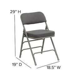 Wholesale ✨ Folding & Stacking Chairs Flash Furniture HERCULES Series Fabric Folding Chair, Gray, 2/Pack (2HAMC320AFGRY) ???? -Advantage Shop sp89555856 s7
